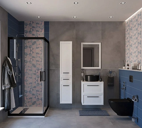 Комплект мебели STWORKI Эстерсунд 60 белая матовая, простоун беж, с раковиной на выбор 548192 Комплект мебели STWORKI Эстерсунд 60 белая матовая, простоун беж, с раковиной на выбор 548192