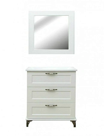 Комплект мебели Эстет Bali Classic 80 напольный 3 ящика белый ФР-00002233/ФР-00002235 Комплект мебели Эстет Bali Classic 80 напольный 3 ящика белый ФР-00002233/ФР-00002235