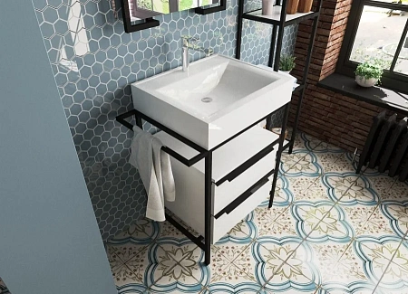 Комплект мебели Эстет Comfort Loft 70 2 ящика белый ФР-00003603/ФР-00003613 Комплект мебели Эстет Comfort Loft 70 2 ящика белый ФР-00003603/ФР-00003613