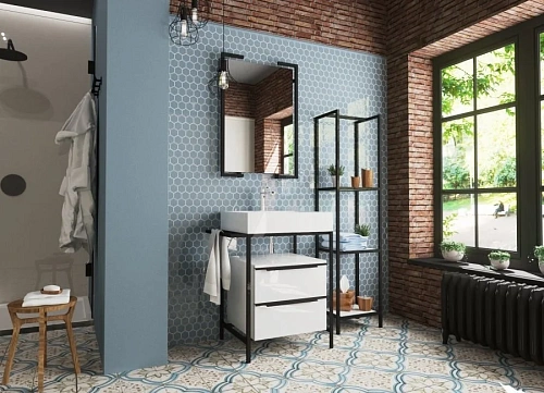 Комплект мебели Эстет Comfort Loft 70 2 ящика белый ФР-00003603/ФР-00003613 Комплект мебели Эстет Comfort Loft 70 2 ящика белый ФР-00003603/ФР-00003613