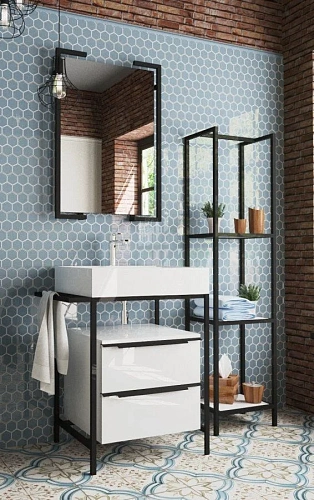 Комплект мебели Эстет Comfort Loft 70 2 ящика белый ФР-00003603/ФР-00003613 Комплект мебели Эстет Comfort Loft 70 2 ящика белый ФР-00003603/ФР-00003613