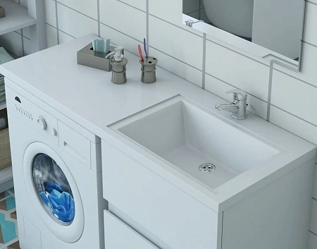 Комплект мебели Эстет Dallas Luxe 100 R напольный 3 ящика белый ФР-00002318/ФР-00001954 Комплект мебели Эстет Dallas Luxe 100 R напольный 3 ящика белый ФР-00002318/ФР-00001954