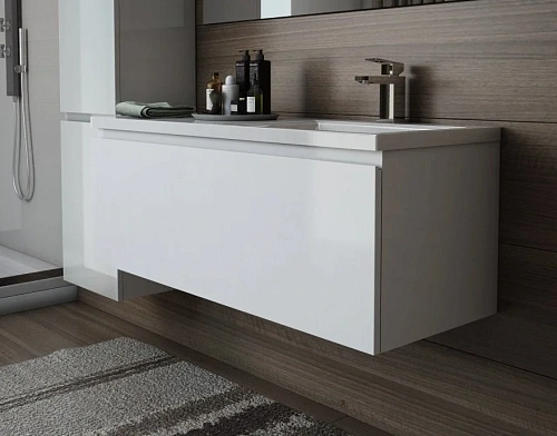 Комплект мебели Эстет Dallas Luxe 100 R подвесной 1 длинный ящик белый ФР-00002320/ФР-00001953 Комплект мебели Эстет Dallas Luxe 100 R подвесной 1 длинный ящик белый ФР-00002320/ФР-00001953