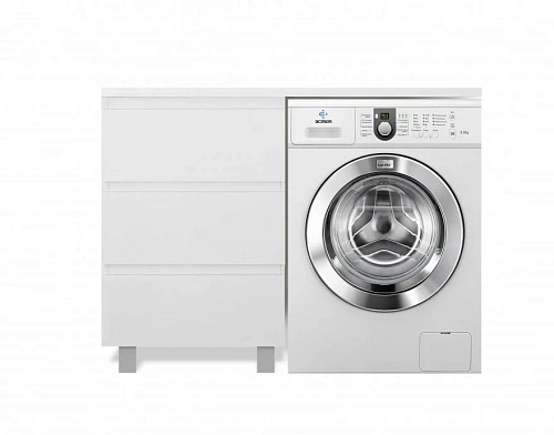 Комплект мебели Эстет Dallas Luxe 110 L напольный 3 ящика белый ФР-00002018/ФР-00001954 Комплект мебели Эстет Dallas Luxe 110 L напольный 3 ящика белый ФР-00002018/ФР-00001954