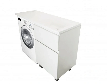 Комплект мебели Эстет Dallas Luxe 110 R напольный 2 ящика белый ФР-00001966/ФР-00001954 Комплект мебели Эстет Dallas Luxe 110 R напольный 2 ящика белый ФР-00001966/ФР-00001954