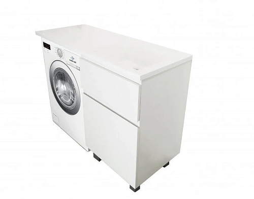 Комплект мебели Эстет Dallas Luxe 110 R напольный 2 ящика белый ФР-00001966/ФР-00001954 Комплект мебели Эстет Dallas Luxe 110 R напольный 2 ящика белый ФР-00001966/ФР-00001954