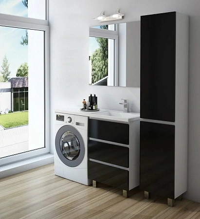 Комплект мебели Эстет Dallas Luxe 110 R напольный 3 ящика белый ФР-00002019/ФР-00001954 Комплект мебели Эстет Dallas Luxe 110 R напольный 3 ящика белый ФР-00002019/ФР-00001954