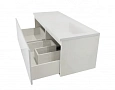 Комплект мебели Эстет Dallas Luxe 110 R подвесной 1 длинный ящик белый ФР-00002023/ФР-00001953 Комплект мебели Эстет Dallas Luxe 110 R подвесной 1 длинный ящик белый ФР-00002023/ФР-00001953