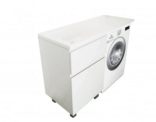 Комплект мебели Эстет Dallas Luxe 115 L напольный 2 ящика белый ФР-00002298/ФР-00001954 Комплект мебели Эстет Dallas Luxe 115 L напольный 2 ящика белый ФР-00002298/ФР-00001954