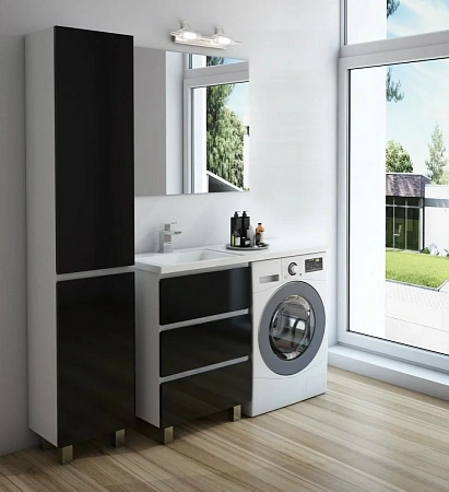 Комплект мебели Эстет Dallas Luxe 115 L напольный 3 ящика белый ФР-00002300/ФР-00001954 Комплект мебели Эстет Dallas Luxe 115 L напольный 3 ящика белый ФР-00002300/ФР-00001954