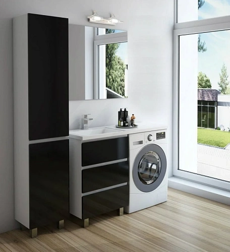 Комплект мебели Эстет Dallas Luxe 115 L напольный 3 ящика белый ФР-00002300/ФР-00001954 Комплект мебели Эстет Dallas Luxe 115 L напольный 3 ящика белый ФР-00002300/ФР-00001954