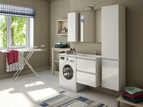 Комплект мебели Эстет Dallas Luxe 115 R подвесной 2 ящика белый ФР-00002297/ФР-00001954 Комплект мебели Эстет Dallas Luxe 115 R подвесной 2 ящика белый ФР-00002297/ФР-00001954