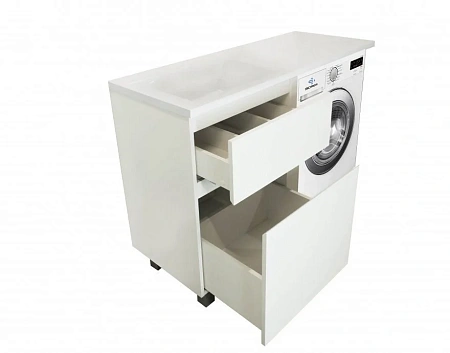 Комплект мебели Эстет Dallas Luxe 120 L напольный 2 ящика белый ФР-00001918/ФР-00001953 Комплект мебели Эстет Dallas Luxe 120 L напольный 2 ящика белый ФР-00001918/ФР-00001953