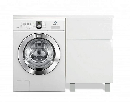 Комплект мебели Эстет Dallas Luxe 120 R напольный 2 ящика белый ФР-00001920/ФР-00001953 Комплект мебели Эстет Dallas Luxe 120 R напольный 2 ящика белый ФР-00001920/ФР-00001953