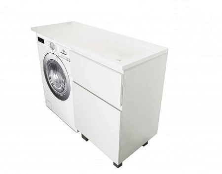 Комплект мебели Эстет Dallas Luxe 120 R напольный 2 ящика белый ФР-00001920/ФР-00001953 Комплект мебели Эстет Dallas Luxe 120 R напольный 2 ящика белый ФР-00001920/ФР-00001953