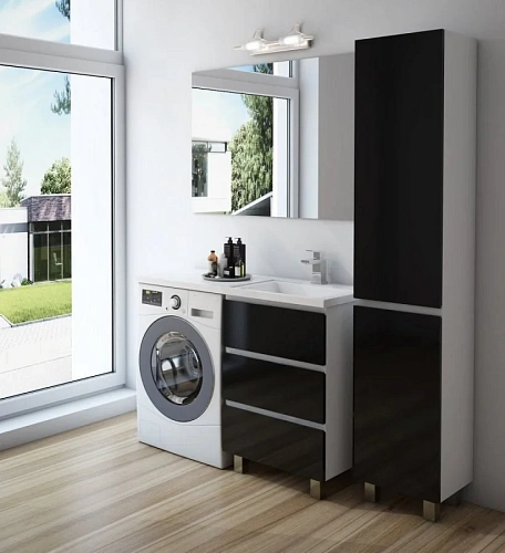 Комплект мебели Эстет Dallas Luxe 120 R напольный 3 ящика белый ФР-00001923/ФР-00001953 Комплект мебели Эстет Dallas Luxe 120 R напольный 3 ящика белый ФР-00001923/ФР-00001953