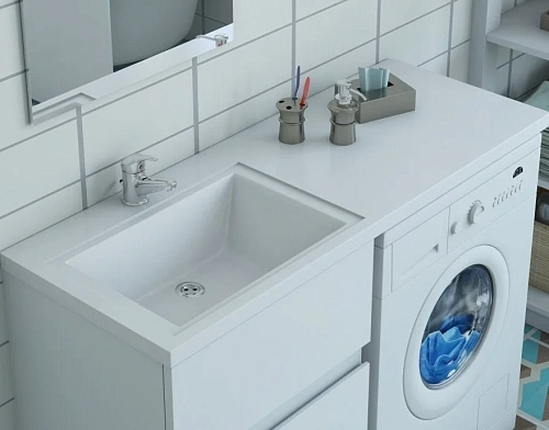 Комплект мебели Эстет Dallas Luxe 130 L напольный 2 ящика белый ФР-00002267/ФР-00001953 Комплект мебели Эстет Dallas Luxe 130 L напольный 2 ящика белый ФР-00002267/ФР-00001953