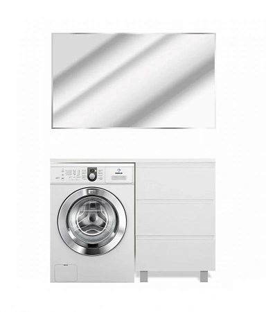 Комплект мебели Эстет Dallas Luxe 130 R напольный 3 ящика белый ФР-00002271/ФР-00001953 Комплект мебели Эстет Dallas Luxe 130 R напольный 3 ящика белый ФР-00002271/ФР-00001953