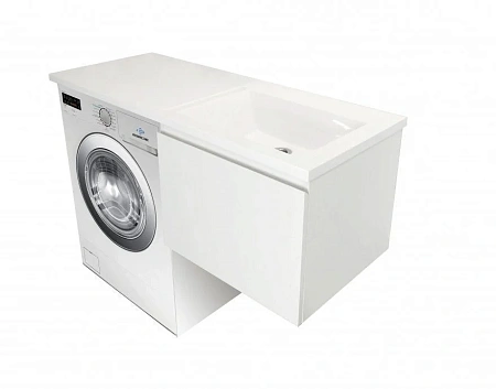 Комплект мебели Эстет Dallas Luxe 130 R подвесной 1 ящик белый ФР-00002421/ФР-00001953 Комплект мебели Эстет Dallas Luxe 130 R подвесной 1 ящик белый ФР-00002421/ФР-00001953