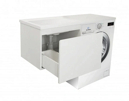 Комплект мебели Эстет Dallas Luxe 140 L подвесной 1 ящик белый ФР-00002928/ФР-00001953 Комплект мебели Эстет Dallas Luxe 140 L подвесной 1 ящик белый ФР-00002928/ФР-00001953