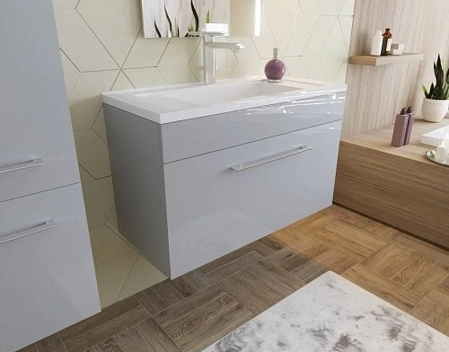 Комплект мебели Эстет Elin 80 1 ящик белый ФР-00003352/ФР-00003349 Комплект мебели Эстет Elin 80 1 ящик белый ФР-00003352/ФР-00003349