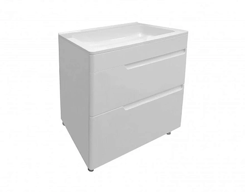 Комплект мебели Эстет Kare Luxe 80 напольный 2 ящика белый ФР-00006003/ФР-00005719 Комплект мебели Эстет Kare Luxe 80 напольный 2 ящика белый ФР-00006003/ФР-00005719