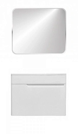 Комплект мебели Эстет Kare Luxe 80 подвесной 1 ящик белый ФР-00006003/ФР-00005718 Комплект мебели Эстет Kare Luxe 80 подвесной 1 ящик белый ФР-00006003/ФР-00005718