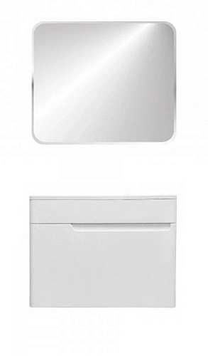 Комплект мебели Эстет Kare Luxe 80 подвесной 1 ящик белый ФР-00006003/ФР-00005718 Комплект мебели Эстет Kare Luxe 80 подвесной 1 ящик белый ФР-00006003/ФР-00005718