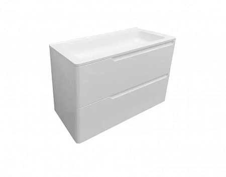 Комплект мебели Эстет Kare Luxe 80 подвесной 2 ящика белый ФР-00006003/ФР-00005715 Комплект мебели Эстет Kare Luxe 80 подвесной 2 ящика белый ФР-00006003/ФР-00005715