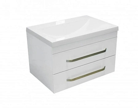 Комплект мебели Эстет Monaco 70 подвесной 2 ящика белый ФР-00002137/ФР-00002238 Комплект мебели Эстет Monaco 70 подвесной 2 ящика белый ФР-00002137/ФР-00002238