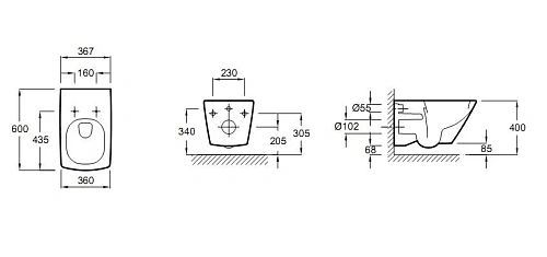 Комплект с инсталляцией Jacob Delafon Escale с микролифтом E29025-NF+E29027-CP+E1306-00 Комплект с инсталляцией Jacob Delafon Escale с микролифтом E29025-NF+E29027-CP+E1306-00