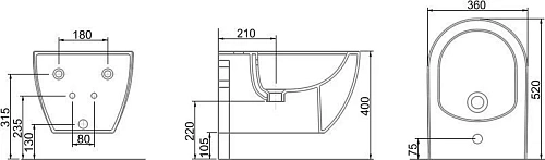 Комплект Унитаз подвесной Seramiksan Hill A031161H безободковый, с микролифтом + Система инсталляции 562805 Комплект Унитаз подвесной Seramiksan Hill A031161H безободковый, с микролифтом + Система инсталляции 562805