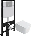 Комплект Унитаз подвесной STWORKI Монтре SETK3204-2616 безободковый, с микролифтом + Система инсталл 559974 Комплект Унитаз подвесной STWORKI Монтре SETK3204-2616 безободковый, с микролифтом + Система инсталл 559974
