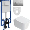 Комплект Унитаз подвесной STWORKI Монтре SETK3204-2616 безободковый, с микролифтом + Система инсталл 561453 Комплект Унитаз подвесной STWORKI Монтре SETK3204-2616 безободковый, с микролифтом + Система инсталл 561453