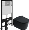 Комплект Унитаз подвесной STWORKI Ноттвиль SETK3104-2616 безободковый, с микролифтом, черный + Систе 587757 Комплект Унитаз подвесной STWORKI Ноттвиль SETK3104-2616 безободковый, с микролифтом, черный + Систе 587757