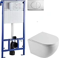 Комплект Унитаз подвесной STWORKI Скаген SK-09up безободковый, с микролитом + Система инсталляции дл 589439 Комплект Унитаз подвесной STWORKI Скаген SK-09up безободковый, с микролитом + Система инсталляции дл 589439