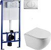 Комплект Унитаз подвесной STWORKI Скаген SK-09up безободковый, с микролитом + Система инсталляции дл 589441