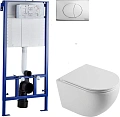 Комплект Унитаз подвесной STWORKI Скаген SK-09up безободковый, с микролитом + Система инсталляции дл 589441 Комплект Унитаз подвесной STWORKI Скаген SK-09up безободковый, с микролитом + Система инсталляции дл 589441