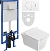 Комплект Унитаз подвесной STWORKI Хадстен SETK3304-0616-001-1-6000 с микролифтом + Система инсталляц 561116