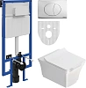 Комплект Унитаз подвесной STWORKI Хадстен SETK3304-0616-001-1-6000 с микролифтом + Система инсталляц 561334 Комплект Унитаз подвесной STWORKI Хадстен SETK3304-0616-001-1-6000 с микролифтом + Система инсталляц 561334