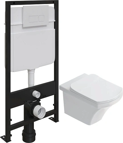 Комплект Унитаз подвесной STWORKI Хальмстад SETK2804-0606-001-1-6000 с микролифтом + Система инсталл 560217 Комплект Унитаз подвесной STWORKI Хальмстад SETK2804-0606-001-1-6000 с микролифтом + Система инсталл 560217