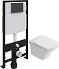 Комплект Унитаз подвесной STWORKI Хальмстад SETK2804-0606-001-1-6000 с микролифтом + Система инсталл 560226