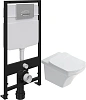 Комплект Унитаз подвесной STWORKI Хальмстад SETK2804-0606-001-1-6000 с микролифтом + Система инсталл 560233