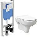 Комплект Унитаз подвесной STWORKI Хельсинки Clean On DPL EO slim безободковый + Система инсталляции 507837 Комплект Унитаз подвесной STWORKI Хельсинки Clean On DPL EO slim безободковый + Система инсталляции 507837