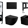 Комплект унитаза ABBER AC1100MB черный матовый с инсталляцией AC0105 и кнопкой AC0121MB, биде AC1150MB с инсталляцией AC0101P AC1100MB-AC0105-AC0121MB-AC1150MB-AC0101P Комплект унитаза ABBER AC1100MB черный матовый с инсталляцией AC0105 и кнопкой AC0121MB, биде AC1150MB с инсталляцией AC0101P AC1100MB-AC0105-AC0121MB-AC1150MB-AC0101P