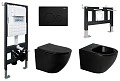 Комплект унитаза ABBER AC1100MB черный матовый с инсталляцией AC0105 и кнопкой AC0121MB, биде AC1150MB с инсталляцией AC0101P AC1100MB-AC0105-AC0121MB-AC1150MB-AC0101P Комплект унитаза ABBER AC1100MB черный матовый с инсталляцией AC0105 и кнопкой AC0121MB, биде AC1150MB с инсталляцией AC0101P AC1100MB-AC0105-AC0121MB-AC1150MB-AC0101P