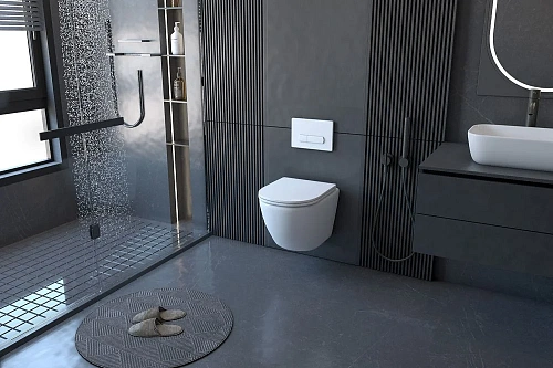 Комплект унитаза ABBER Bequem AC1100 белый с инсталляцией AC0105 и кнопкой AC0120 хром AC1100-AC0105-AC0120 Комплект унитаза ABBER Bequem AC1100 белый с инсталляцией AC0105 и кнопкой AC0120 хром AC1100-AC0105-AC0120