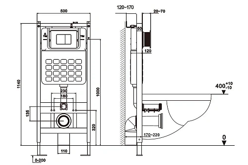 Комплект унитаза ABBER Bequem AC1100T белый с инсталляцией AC0105 и кнопкой AC0120MMG золото матовое AC1100T-AC0105-AC0120MMG Комплект унитаза ABBER Bequem AC1100T белый с инсталляцией AC0105 и кнопкой AC0120MMG золото матовое AC1100T-AC0105-AC0120MMG