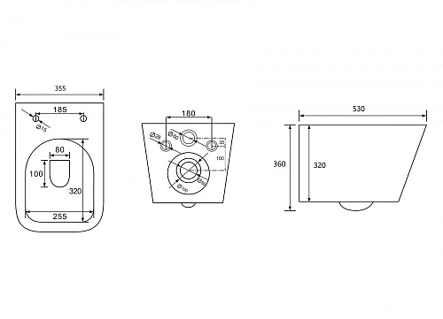 Комплект унитаза ABBER Rechteck AC1201 белый с инсталляцией AC0105 и кнопкой AC0121 хром AC1201-AC0105-AC0121 Комплект унитаза ABBER Rechteck AC1201 белый с инсталляцией AC0105 и кнопкой AC0121 хром AC1201-AC0105-AC0121