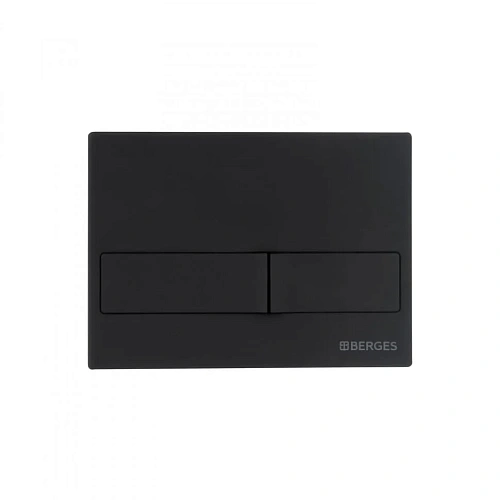 Комплект унитаза BERGES EGO Black Rimless с инсталляцией NOVUM, кнопка L5, сидение Toma Black Slim S 045215 Комплект унитаза BERGES EGO Black Rimless с инсталляцией NOVUM, кнопка L5, сидение Toma Black Slim S 045215